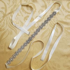 Bridal rhinestone belt